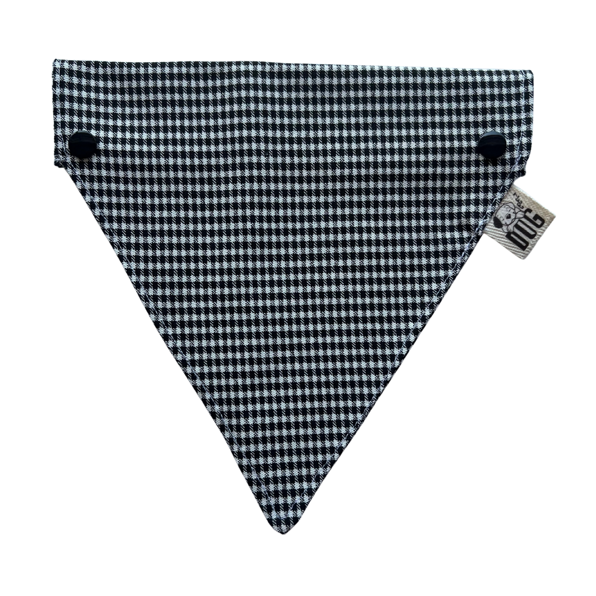 Black Houndstooth Dog Bandana