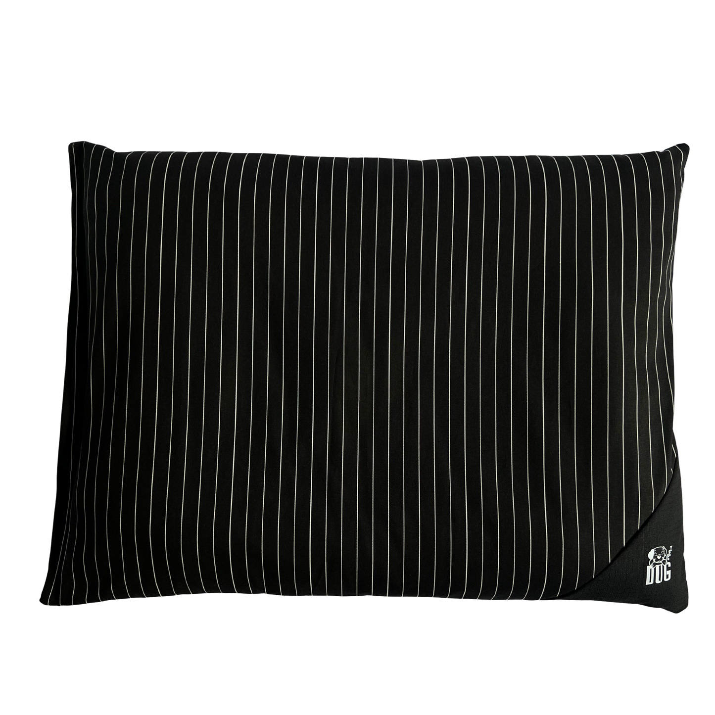 Black Pinstripe Cushion Cover for Dog Cushion