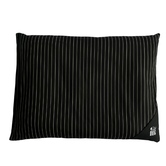 Black Pinstripe Cushion Cover for Dog Cushion
