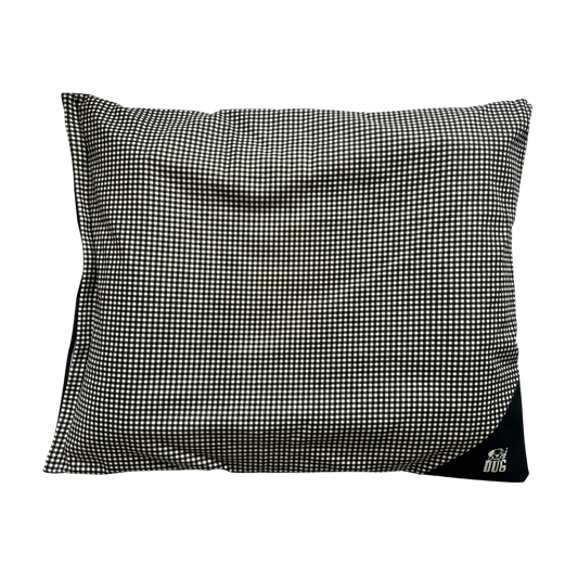 Black Gingham Cushion Cover for Dog Cushion